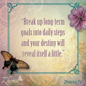Break Up Goals Into Steps